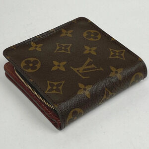 Louis Vuitton Zip Brown Monogram Wallet Compact fold Bi